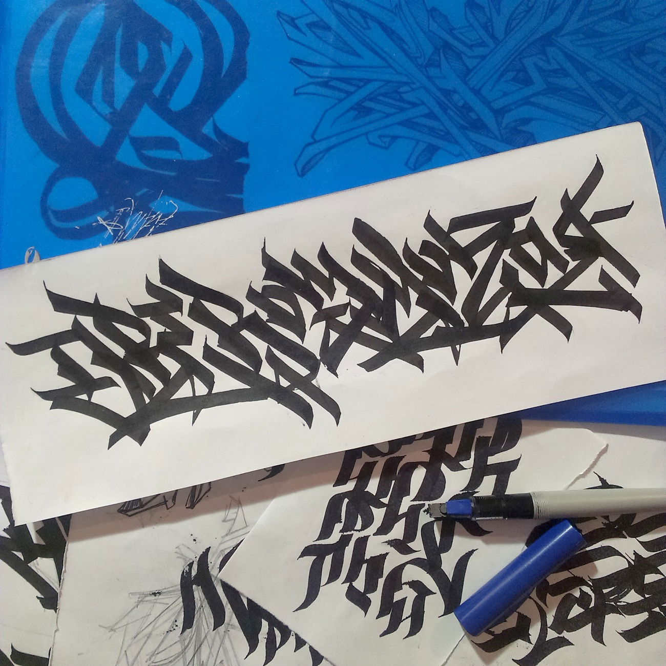 Graffiti Sketch - Photo by Damce - lettering, calligrathy (2017)