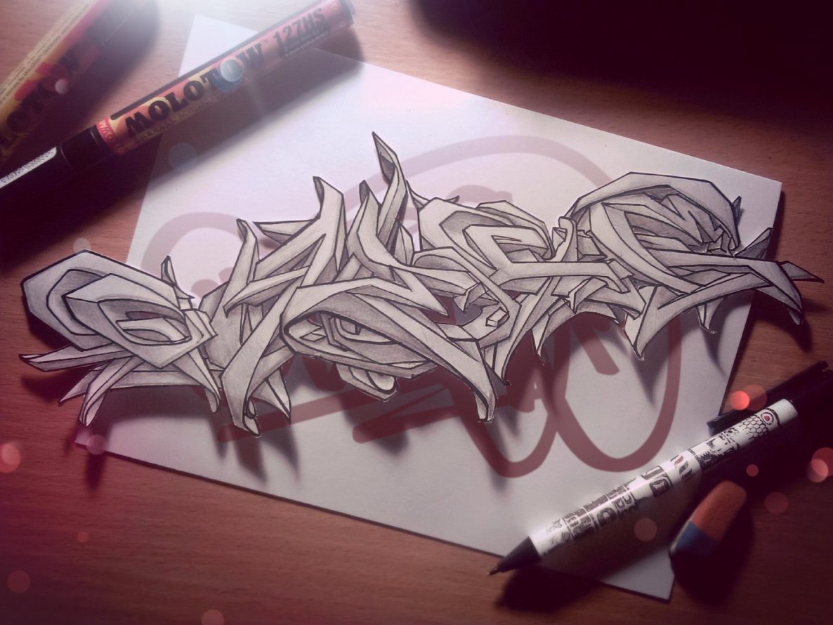 Graffiti Sketch - Photo by Damce