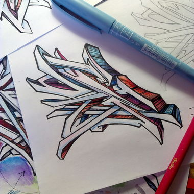 Graffiti Sketch - Photo by Damce (2017)