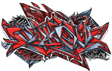 Graffiti Sketch - Photo by Damce - Damce, sketching (2015)