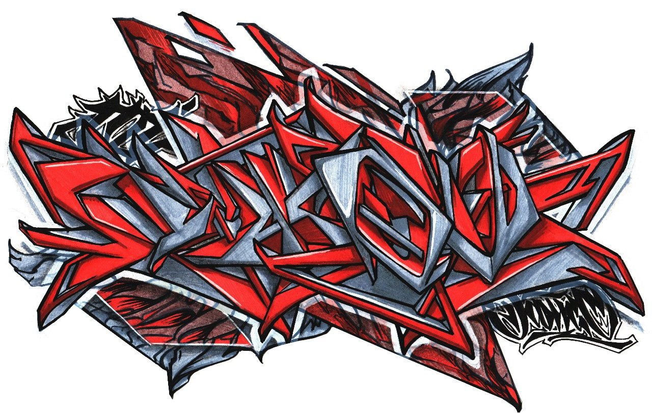 Graffiti Sketch - Photo by Damce - Damce, sketching (2015)