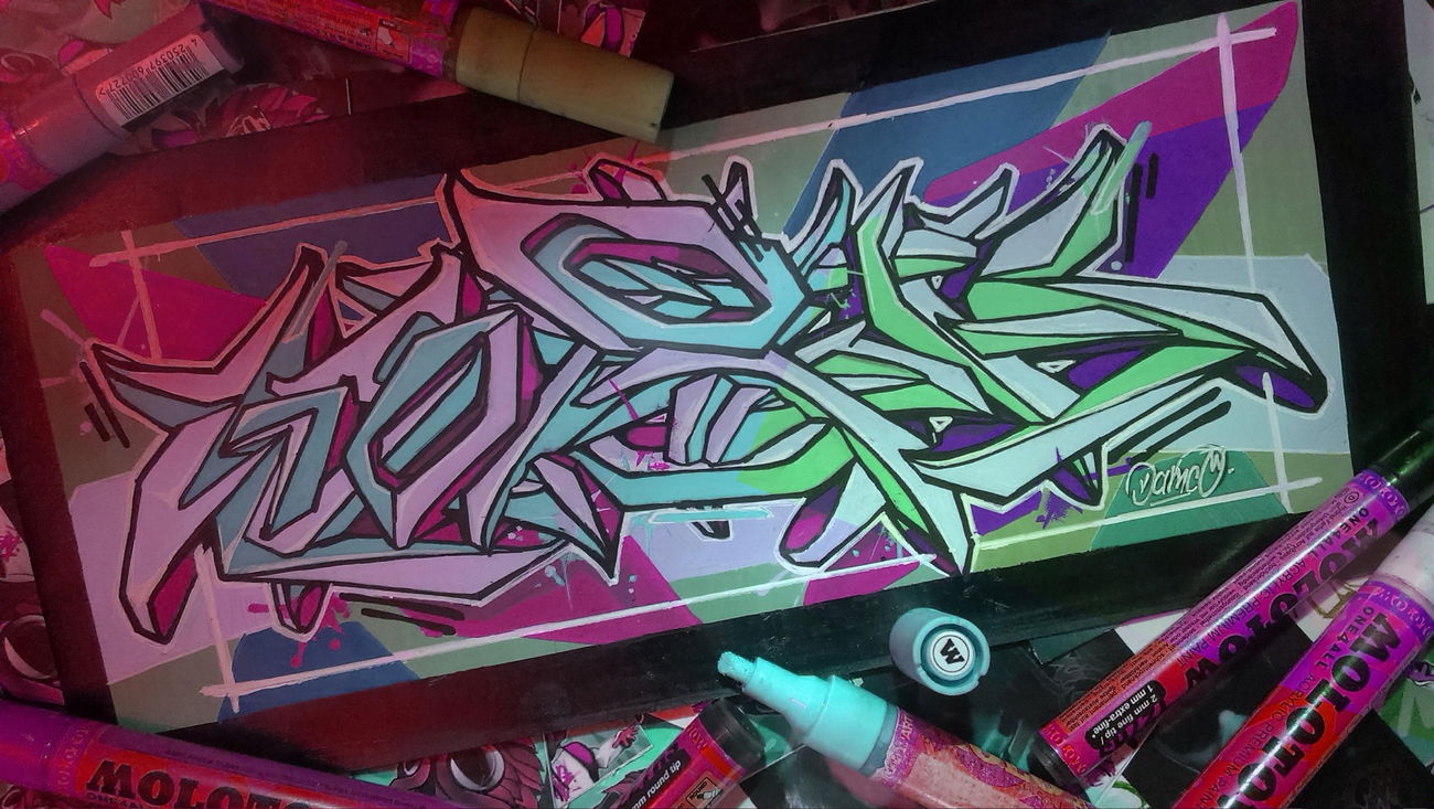Graffiti Sketch - Photo by Damce - Damce, sketch, molotow (2015)