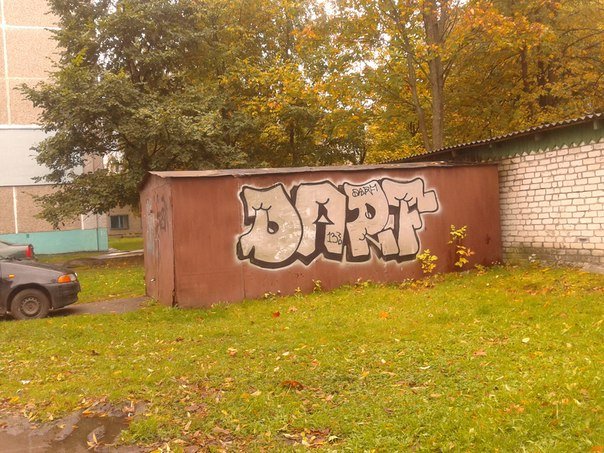 Graffiti Bombing in Navapolatsk - Photo by Darfoner
