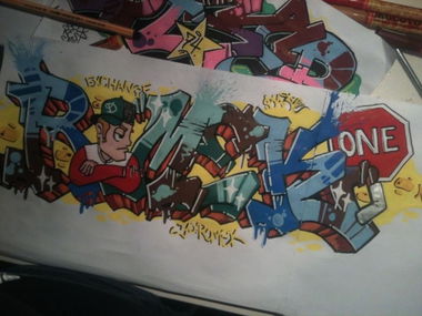 Graffiti Sketch in Bern - Photo by Dase - Bern, romek, dase