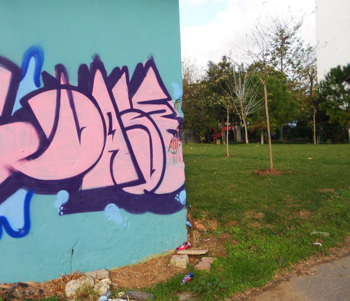 Graffiti Bombing in Istanbul - Photo by DaseStar - dase (2013)