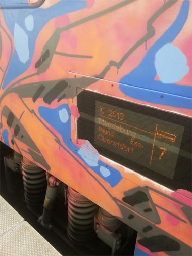 Graffiti Train - Photo by Dauer_Welle - BK, DSU, ROCK