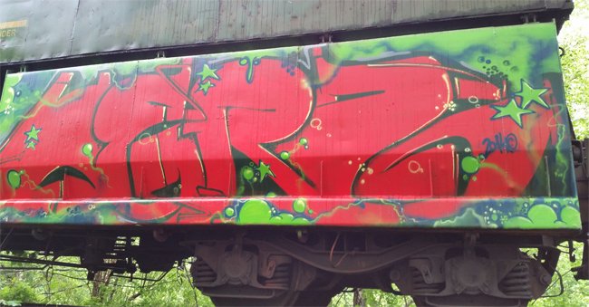 Graffiti Train - Photo by Dauer_Welle - HERZ