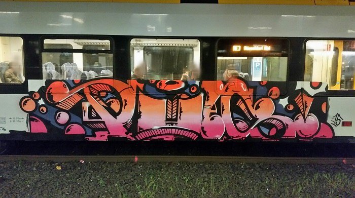 Graffiti Train - Photo by Dauer_Welle - RE.3