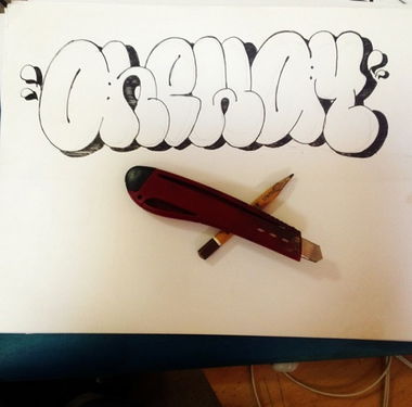 Graffiti Sketch in Saint Petersburg - Photo by Davay_nakleim - Sketch