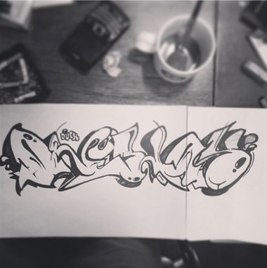 Graffiti Sketch in Saint Petersburg - Photo by Davay_nakleim - Sketch