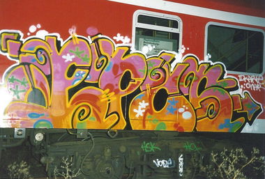 Graffiti Train - Photo by DavidWebb - Epos, Onar, Voice (1998)
