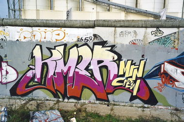 Graffiti Wall - Photo by DavidWebb - Ricoe, Onar, Kmer (1997)
