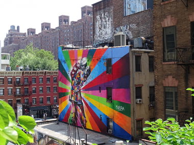 Graffiti Wall in New york chelsea pier - Photo by Daydreamer - kobra, nyc, chelsea