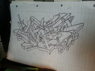 Graffiti Sketch - Photo by DeXteR_one - EJARS (2014)