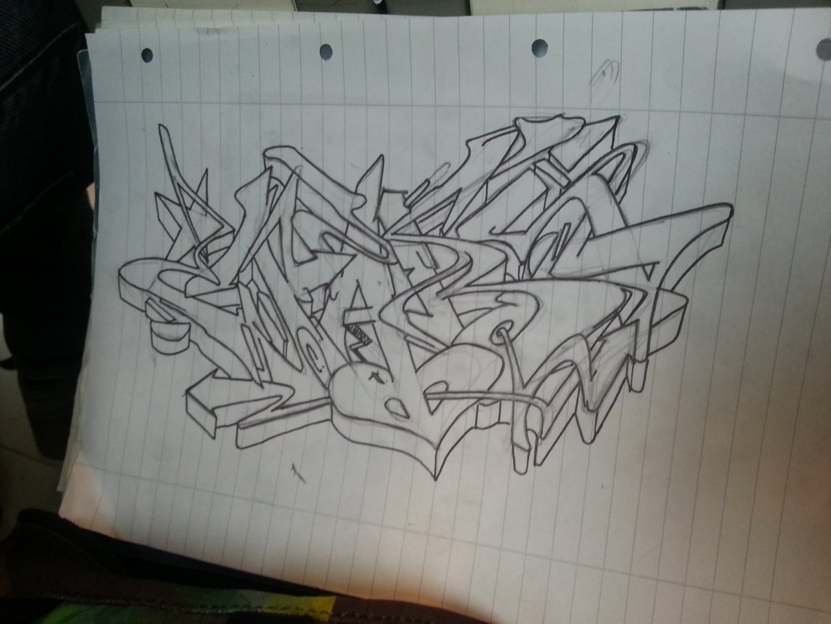 Graffiti Sketch - Photo by DeXteR_one - EJARS (2014)