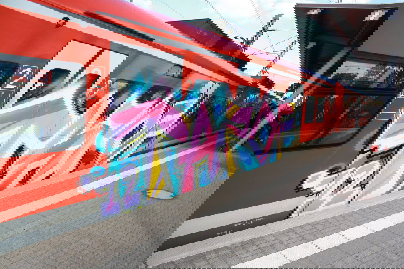 Graffiti Train - Photo by Dead07Monkey - Taz, Zof (2012)