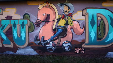 Graffiti Wall - Photo by DeanCFNTX - jose, teku, dean (2013)