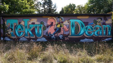 Graffiti Wall - Photo by DeanCFNTX - jose, teku, dean (2013)