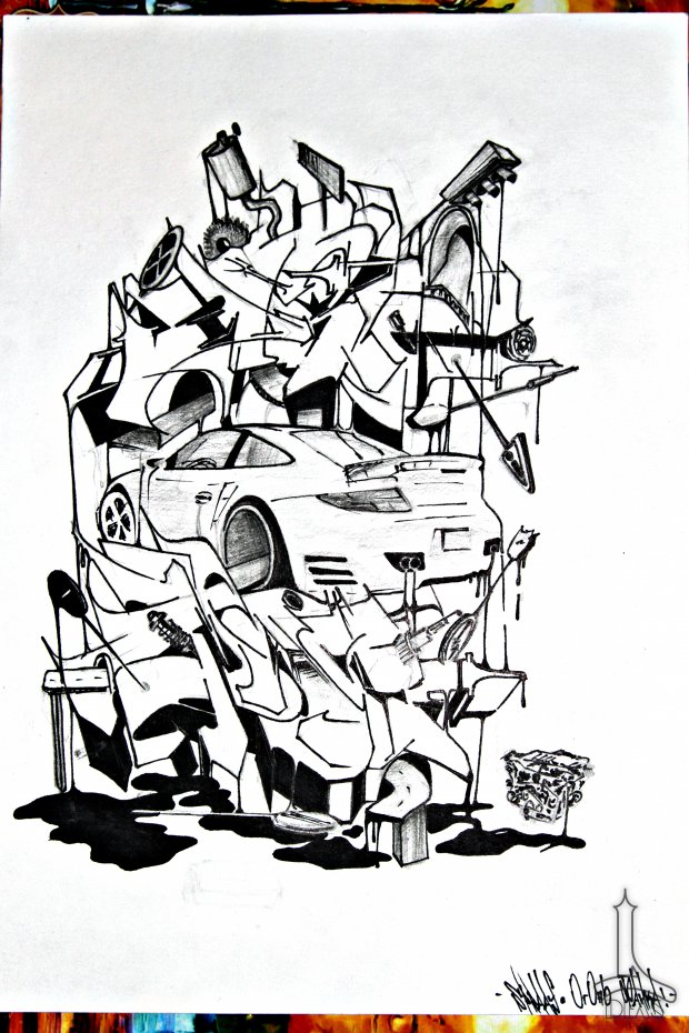 Graffiti Sketch - Photo by Deas - Deas, Spraay, ????? (2013)