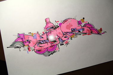 Graffiti Sketch - Photo by Deas - Deas, Henok, Exchange (2014)