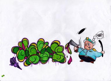 Graffiti Sketch - Photo by DeiZzZz