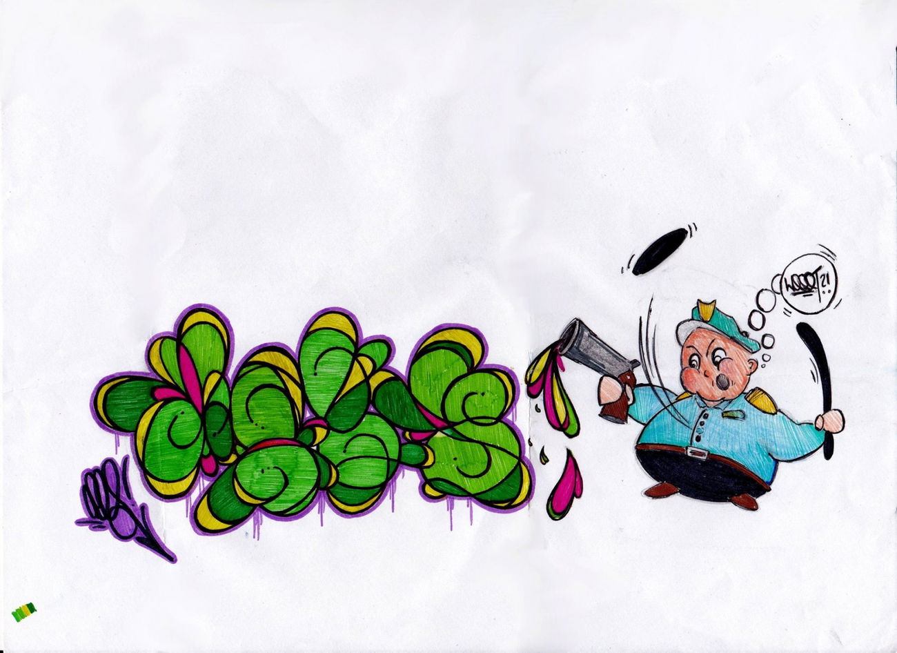 Graffiti Sketch - Photo by DeiZzZz