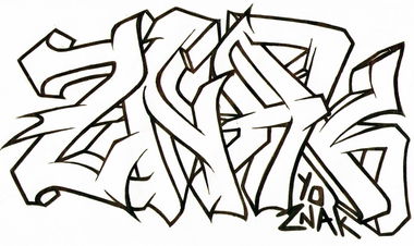 Graffiti Sketch in Kineshma - Photo by DeilOne - sketch, exchange, znak