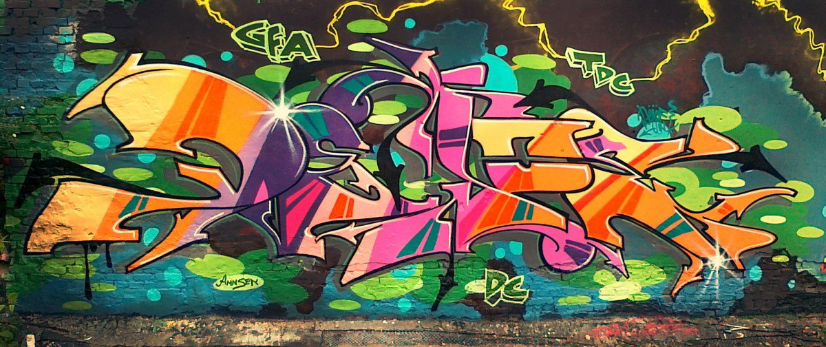 Graffiti Wall in Berlin - Photo by Dejoe - Dejoe, GFA, TDC (2013)