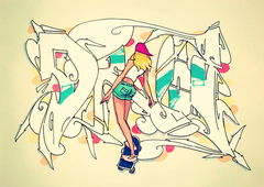 Graffiti Sketch in Berlin - Photo by Dejoe - Dejoe, GFA, TDC (2013)