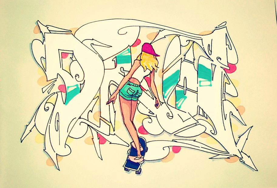 Graffiti Sketch in Berlin - Photo by Dejoe - Dejoe, GFA, TDC (2013)