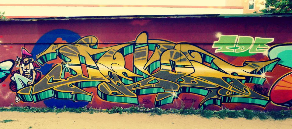 Graffiti Wall in Berlin - Photo by Dejoe - Dejoe, TDC, GFA (2013)