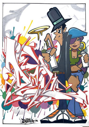 Graffiti Sketch in Berlin - Photo by Dejoe (2026)