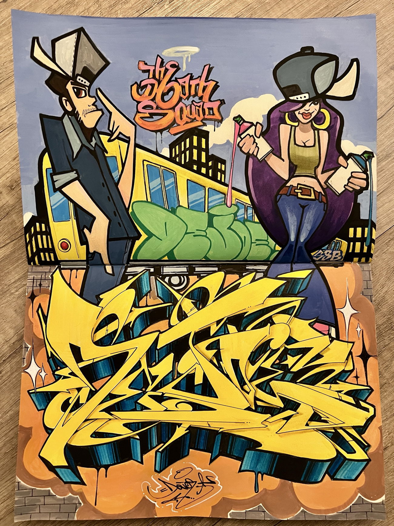 Graffiti Sketch in Berlin - Photo by Dejoe - blackbook, dejoe, b-boy (2025)