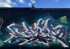 Graffiti Wall in Berlin - Photo by Dejoe - dejoe, tds, sbb (2025)