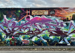 Graffiti Wall in Berlin - Photo by Dejoe - dejoe, rtz, phos (2025)