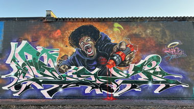 Graffiti Wall in Berlin - Photo by Dejoe - dejoe, cors, n3m (2026)