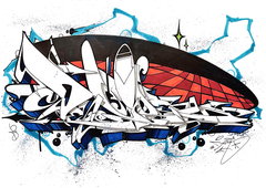 Graffiti Sketch in Berlin - Photo by Dejoe - dejoe, rtz (2023)