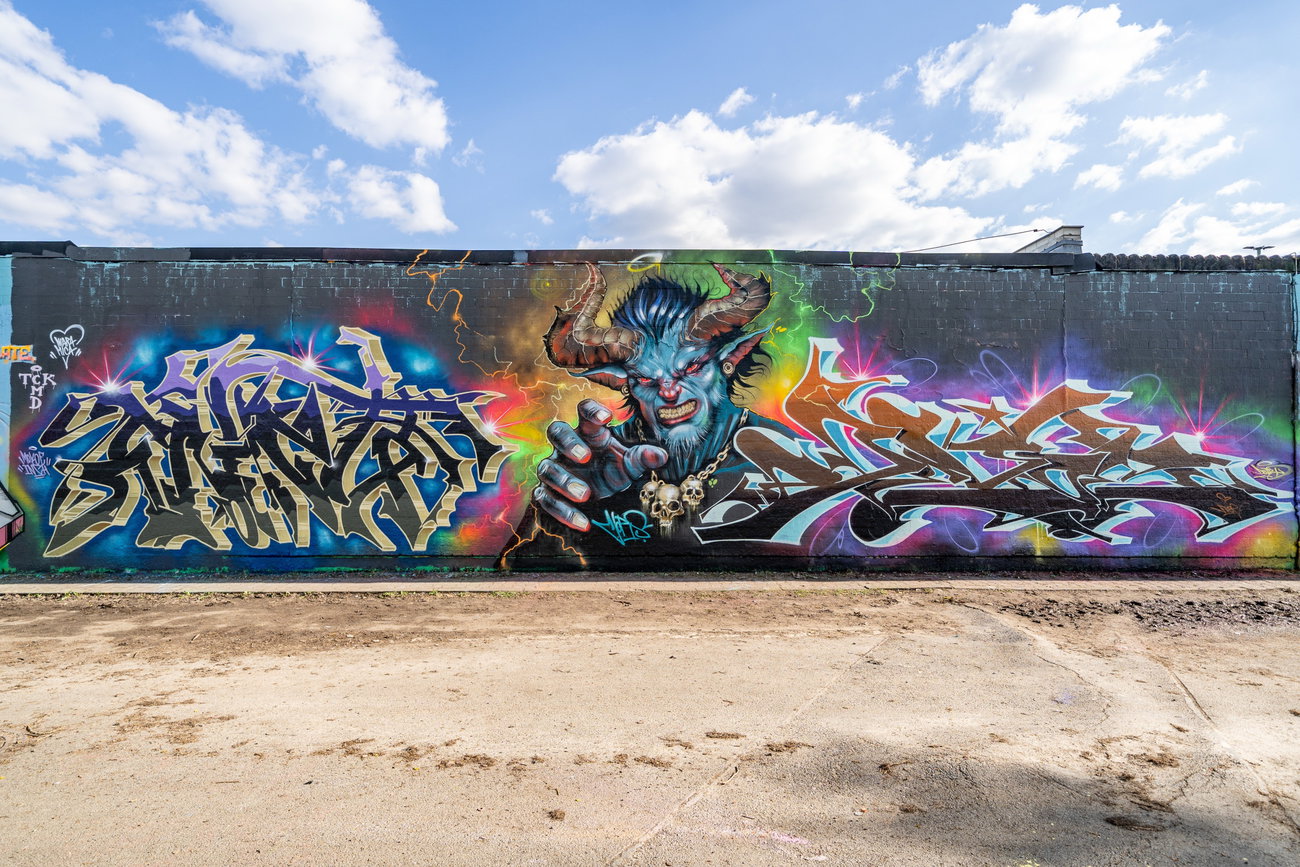 Graffiti Wall in Berlin - Photo by Dejoe - inca, cors, dejoe (2026)