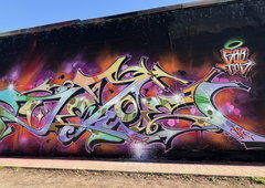 Graffiti Wall in Berlin - Photo by Dejoe - dejoe, tds, sbb (2024)