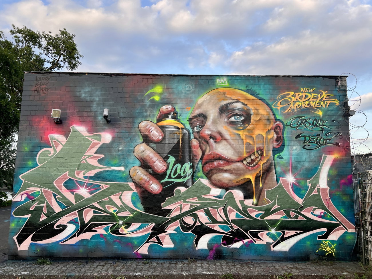 Graffiti Wall in Berlin - Photo by Dejoe - dejoe, cors, n3m (2026)