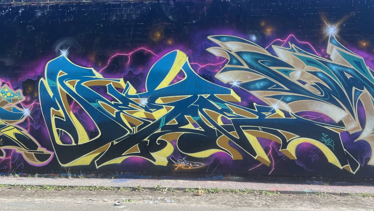 Graffiti Wall in Berlin - Photo by Dejoe - dejoe, wave9, damone (2026)