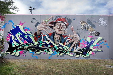 Graffiti Wall in Berlin - Photo by Dejoe - cors, dejoe, rtz (2026)