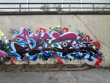 Graffiti Wall in Essen - Photo by Dejoe - dejoe, hafendampf (2026)