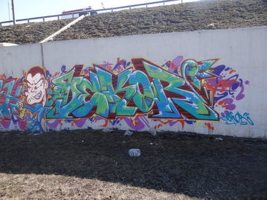 Graffiti Wall in moscow - Photo by Dekor - dekor, dark (2013)