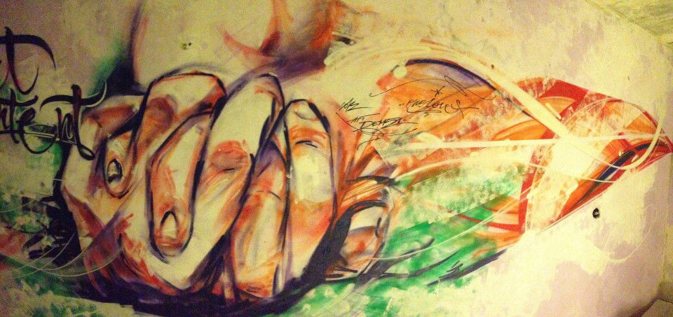 Graffiti Wall - Photo by Dem1 - Love, sweet (2013)