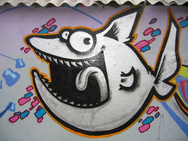 Graffiti Wall - Photo by Denguefever - Budapest (2006)