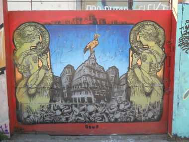 Graffiti Wall - Photo by Denguefever - Budapest (2006)