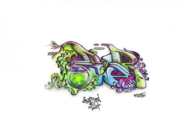 Graffiti Sketch in Molodechno - Photo by Denis_Mille (2013)