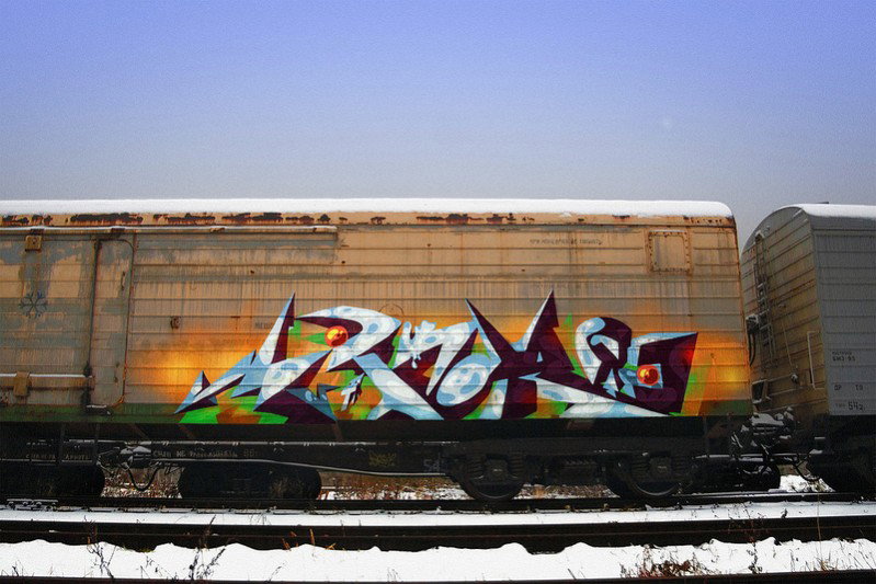 Graffiti Train - Photo by Denis_Thekko