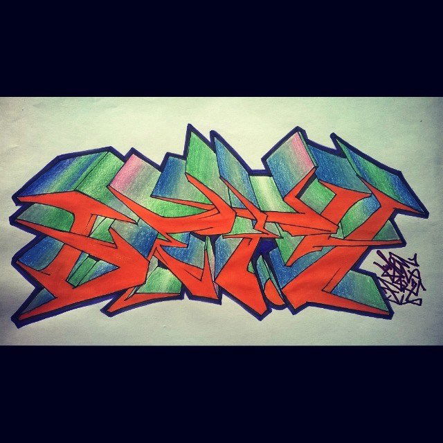 Graffiti Sketch in Eskişehir - Photo by DenizDefy - DenizDefy, Sketch, Graffiti